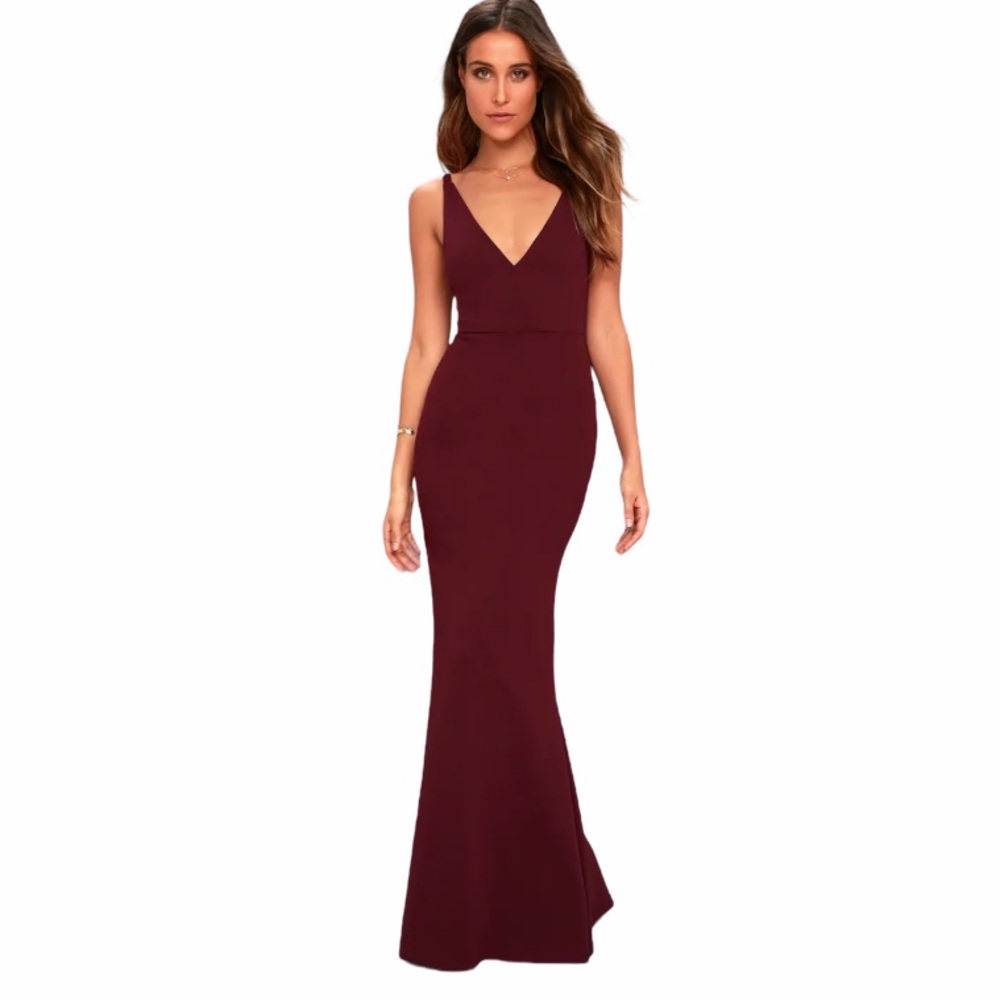 ❌SOLD❌Lulu’s Plum Purple Sleeveless Maxi Dress - Picture 1 of 15